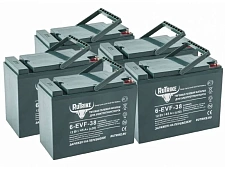 Комплект аккумуляторов RuTrike 6-EVF-38 (60V38Ah) C3