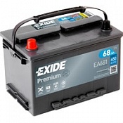 Аккумулятор Exide Premium EA681 (68 Ah) L+