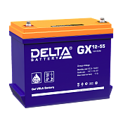 Аккумулятор Delta GX 12-55 (12V / 55Ah)