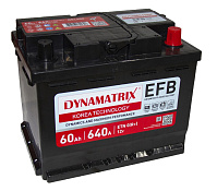Аккумулятор DYNAMATRIX-KOREA EFB (60 Ah) DEL600