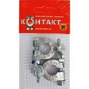 Клемма для акб плюс и минус с барашком М8 (25037)