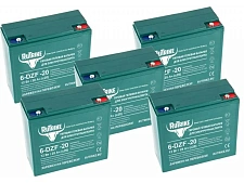 Комплект аккумуляторов RuTrike 6-DZF-20 (60V20Ah) C2