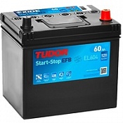 Аккумулятор Tudor EFB (60 Ah) TL604