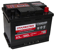 Аккумулятор DYNAMATRIX-KOREA STANDART (63 Ah) DEA640