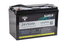 Литиевый аккумулятор Rutrike LiFePO4 24V/50Ah/80A BT/Display 26043