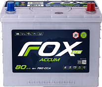 Аккумулятор FOXACCUM +EFB Asia (80 Ah) D26