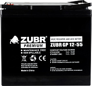 Аккумулятор ZUBR GP 12-55, KIJO (12V / 55Ah)