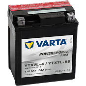 Аккумулятор Varta Powersports AGM YTX7L-4 / YTX7L-BS (6 Ah) YTX7L (506014005)