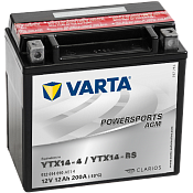 Аккумулятор Varta Powersports AGM YTX14-4(12 А·ч) YTX14 (512014010)