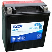 Аккумулятор Exide ETX16-BS (14 Ah) YTX16