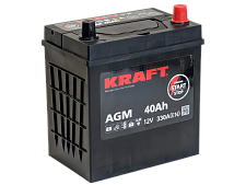 Аккумулятор Kraft Asia AGM (40 Ah)  B19